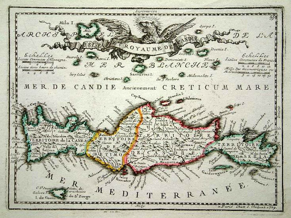 Mappa antica di Creta